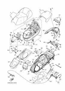 YP400A Сиденье