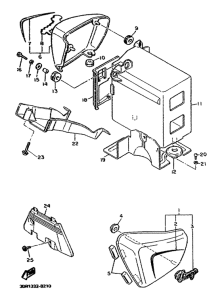 XV1100 Боковые обтекатели