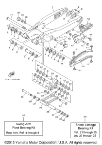 YZ125A1 Бугель