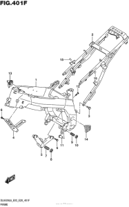 DL650 (ABS) Frame (Dl650Xal6 E03)