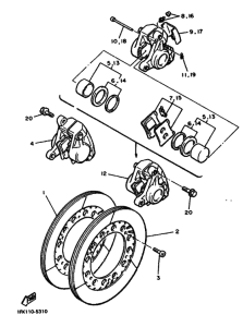 VMX12U Передний суппорт