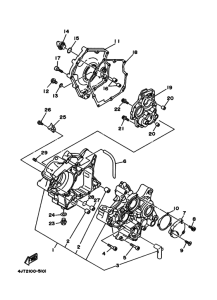 TZ125 Картер двигателя