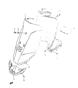 AH100 Front leg shield