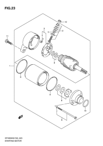 SFV650 (ABS) Стартерный мотор