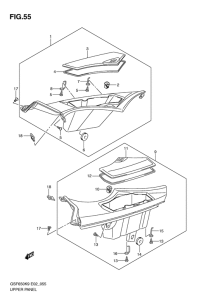 GSF650S (ABS) Upper panel