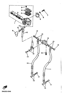XJ900 Главный тормозной цилиндр