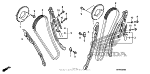VT1300CX Cam chain + tensioner