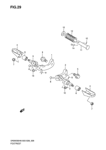 DR200 Подножки