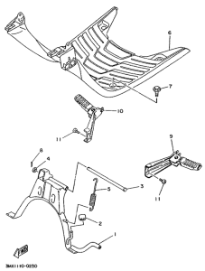 CW50T Stand. footrest
