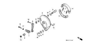 XBR500 Задний тормоз
