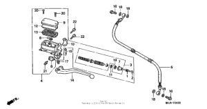 ST1100 Цилиндр сцепления