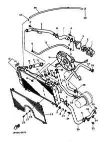 FZR750R Радиатор и шланг