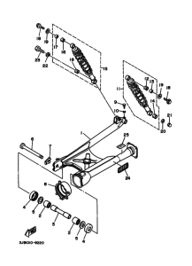 XV400 ﾘﾔｱｰﾑ. ｻｽﾍﾟﾝｼﾖﾝ