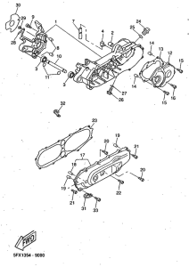 CW50RS Картер двигателя