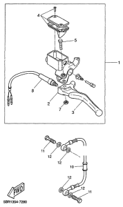 YQ50 Задний торм цилиндр