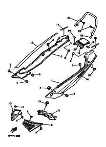 RZ350 RZ350U Боковая крышка