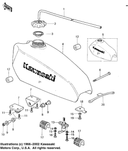 KX125 Tank fuel