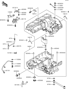 ZR1100 Картер двигателя