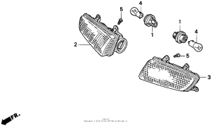 ST1100 Задний фонарь