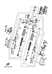 XC125V YJ125V Вилка передней оси