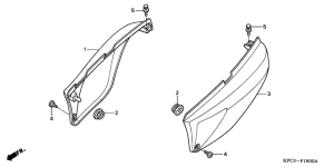 XL125V Боковая крышка