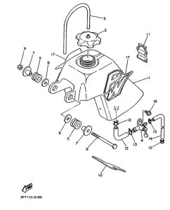 PW50 Топливный бак