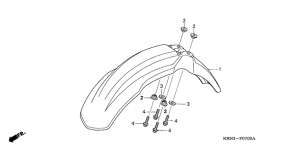 XR125 Переднее крыло