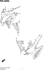 DL650 (ABS) Side Cowling