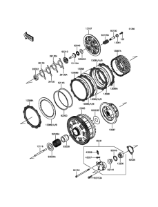 ZX1400 Сцепление