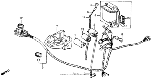 NC50 Wire harness + ignition coil + battery 81
