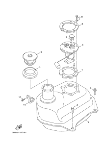 XF50 Топливный бак