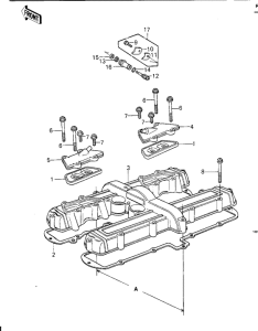 KZ1000 Крышка головки цилиндров