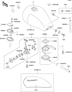 ZR1100 Топливный бак