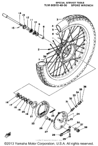 XT500F Переднее колесо