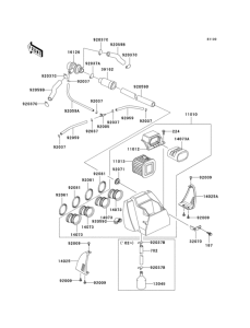 KZ1000 Воздушный фильтр