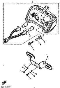 FJ1200 FJ1200B Taillight unit ass`y