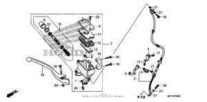 VT1300CT Передний главный тормозной цилиндр