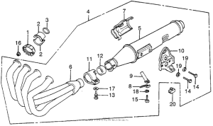 CB550 Глушитель