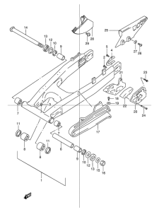 DR250 Маятник задний