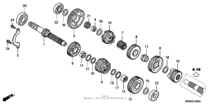 VTX1300C Трансмиссия