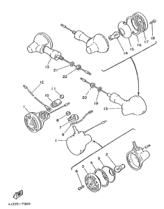 DT125MX Поворотники