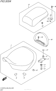 VL1500T Сиденье