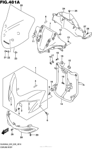DL650 (ABS) Cowling Body (Dl650Al6 E28)
