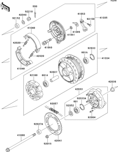 EJ650 Задняя ступица колеса