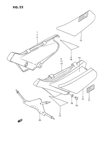 DS80 Обтекатель задний