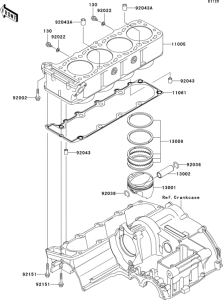 ZX1200 Цилиндр и поршни