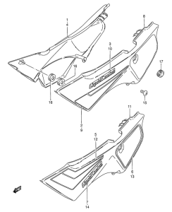 TS50 Обтекатель задний