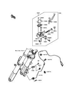 KLE250 フロントマスタシリンダ