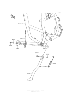KL650 Подножка
