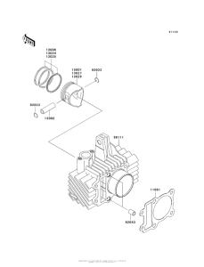 AX125 Цилиндр и поршни